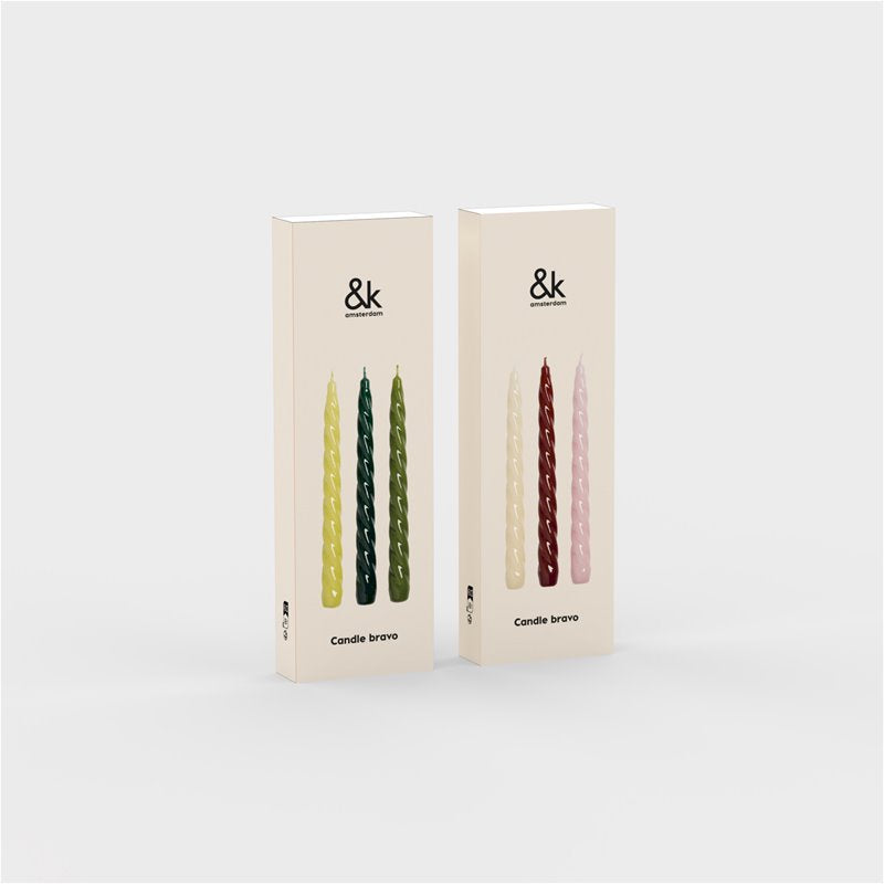 Ljus Bravo Röd/Rosa/Vit 3-pack