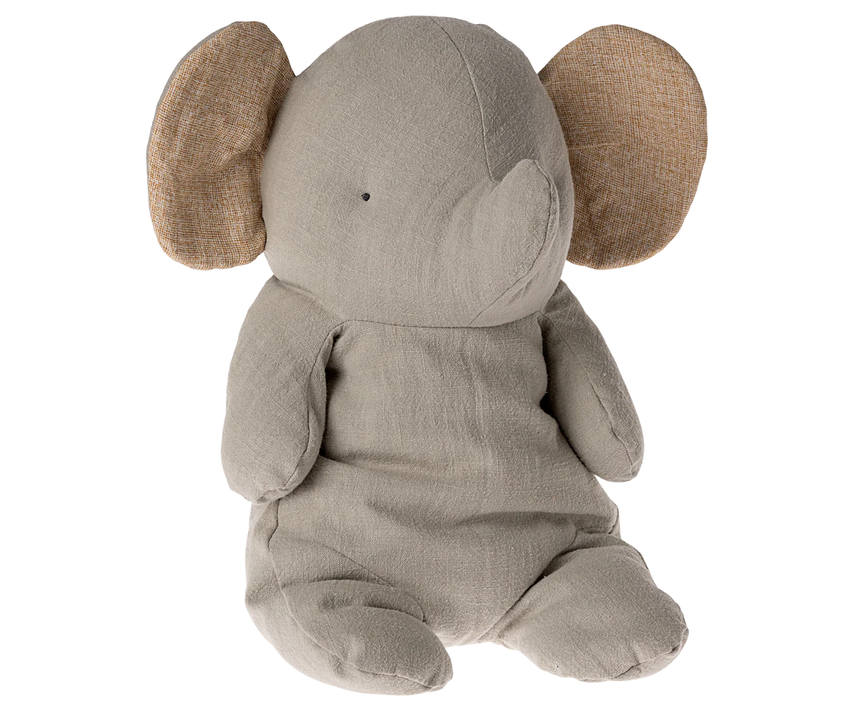 Elefant - Stor, Grå
