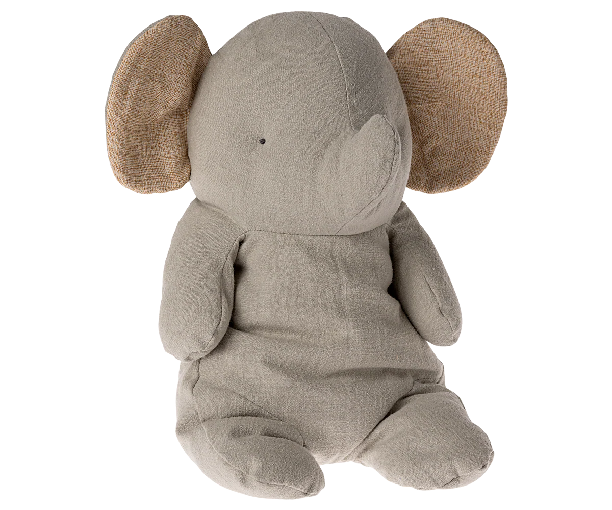 Elefant Stor - Grå