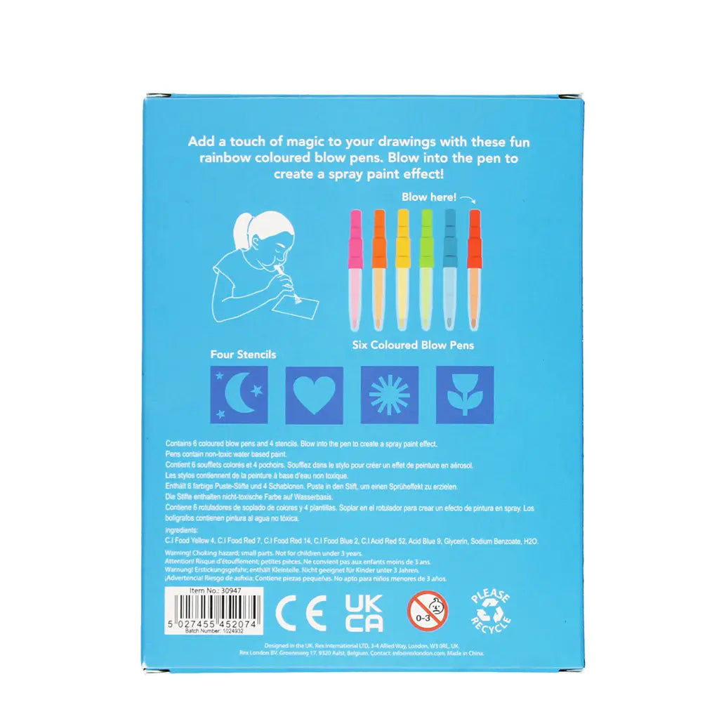 Magic Rainbow Blow Pens