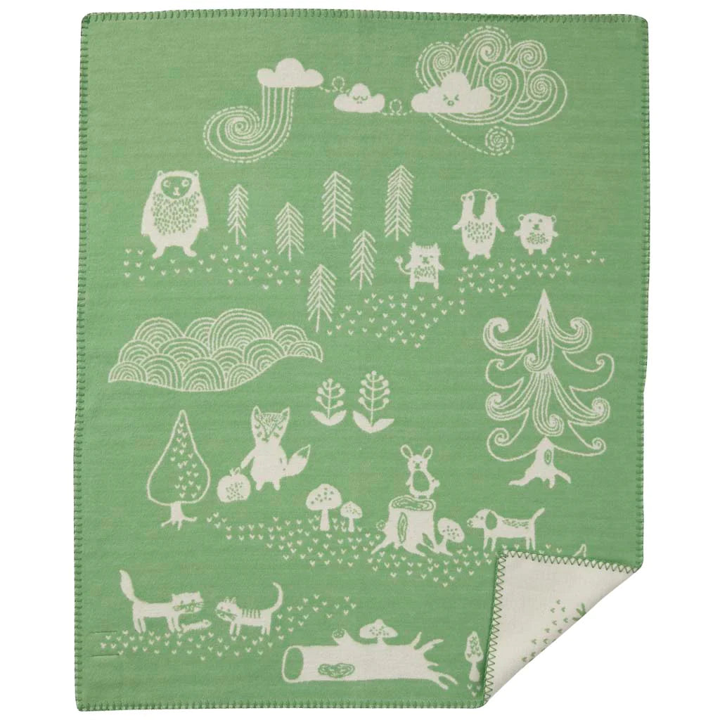 Little Bear Green Children's Blanket