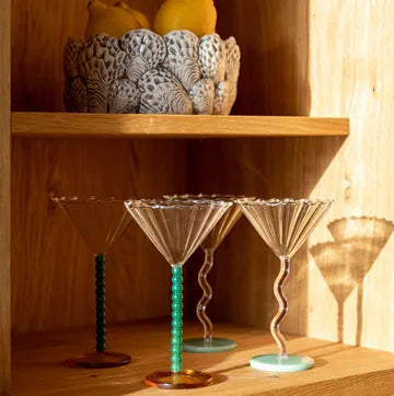 Coupeglas Perle Green 2-pack