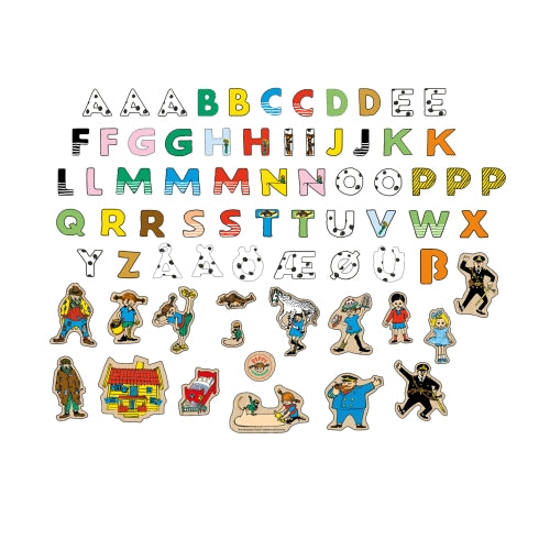 Pippi Figurset - Magnetbokstäver + Figurer