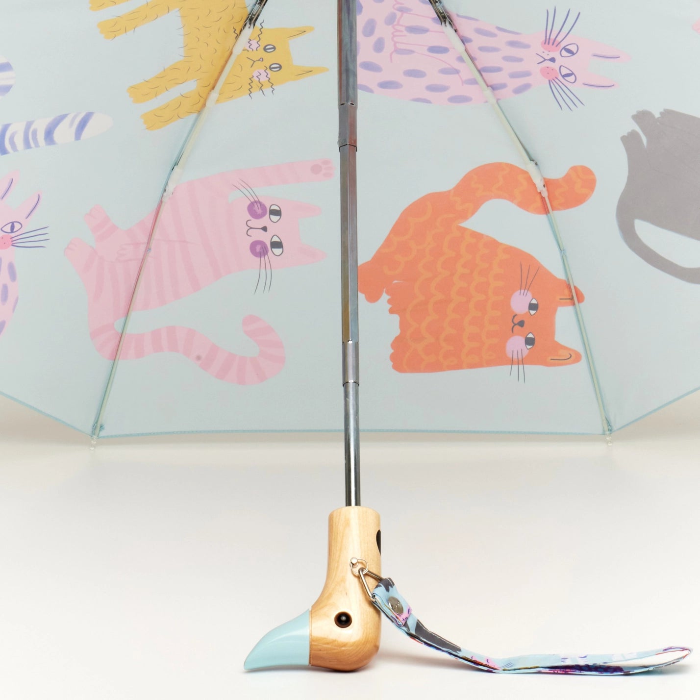 Duck Umbrella - Kattmönster