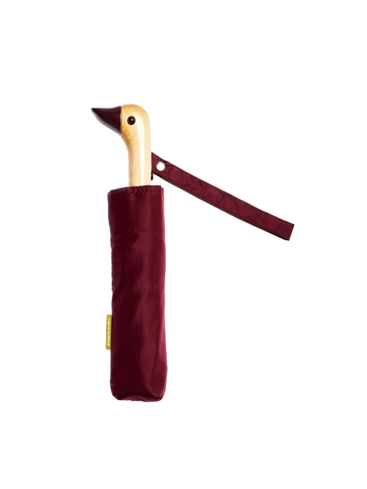 Duck Umbrella - Vinröd