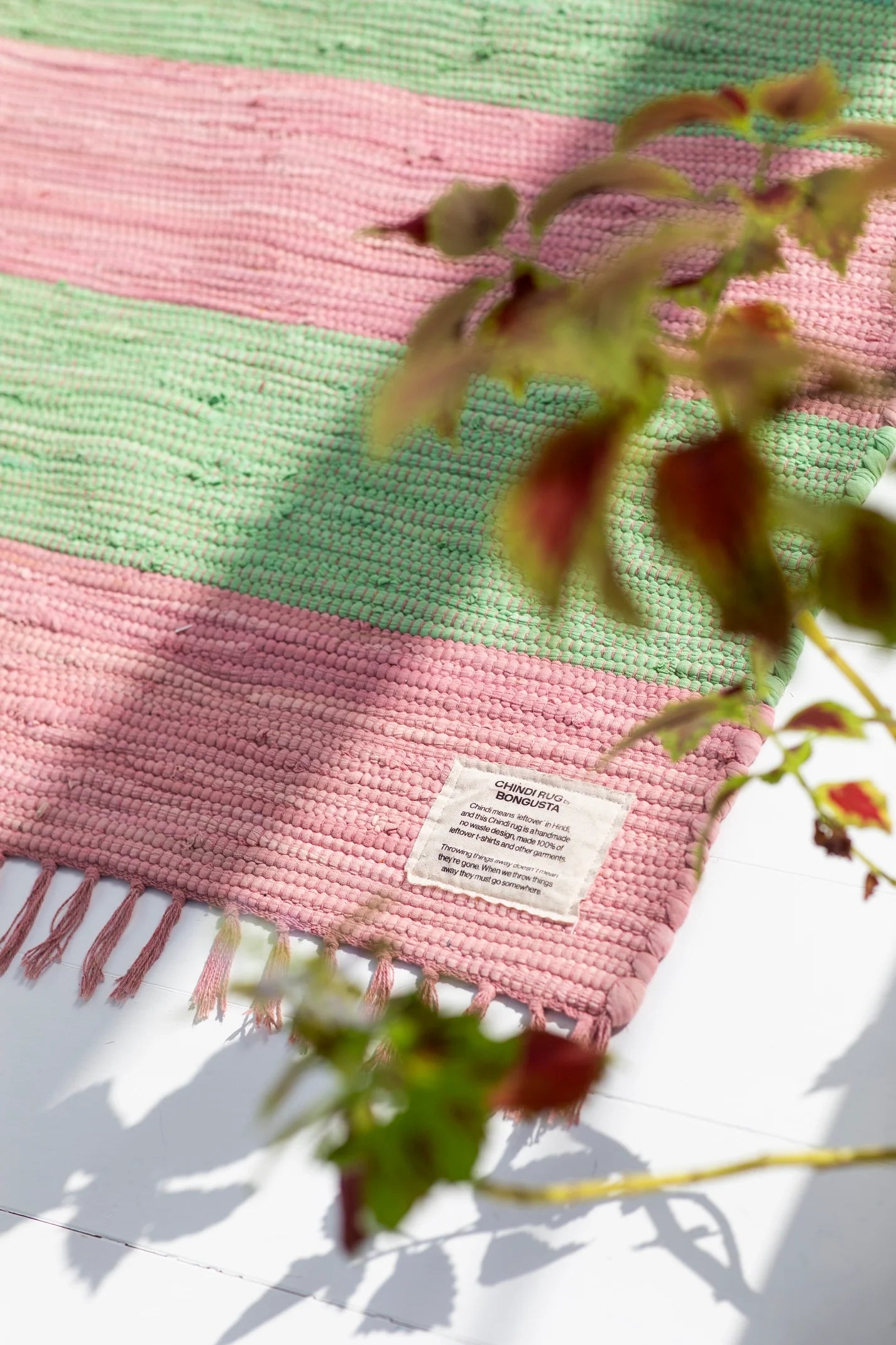 Chindi Matta - Rosa/Grön