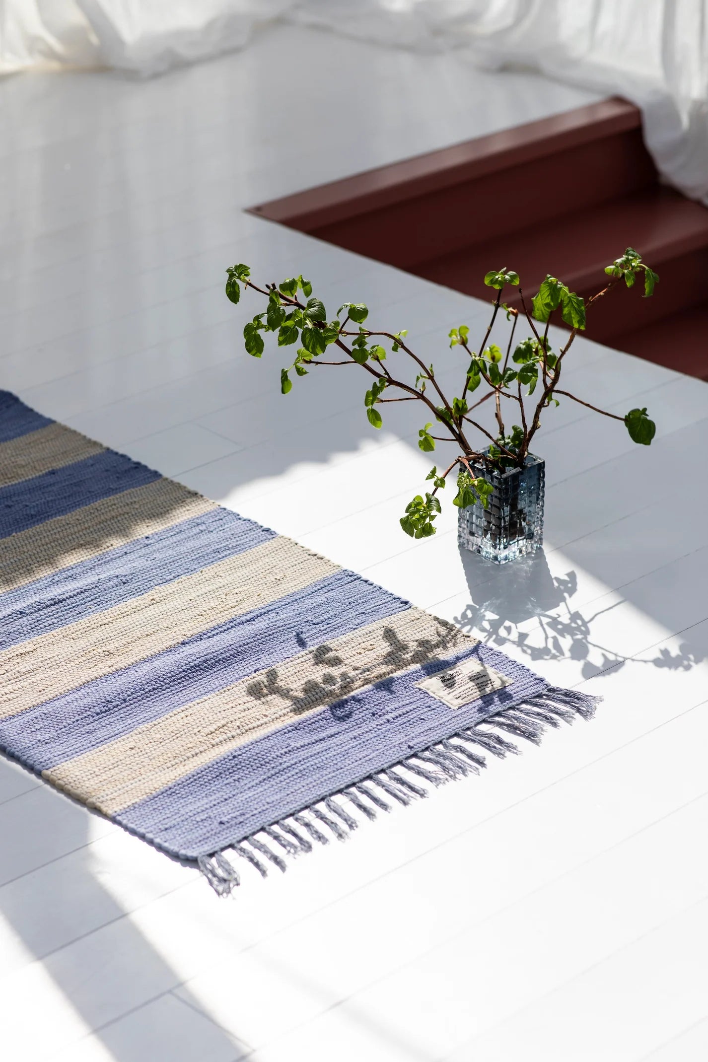 Chindi Matta - Creme/Lavendel 60x200cm