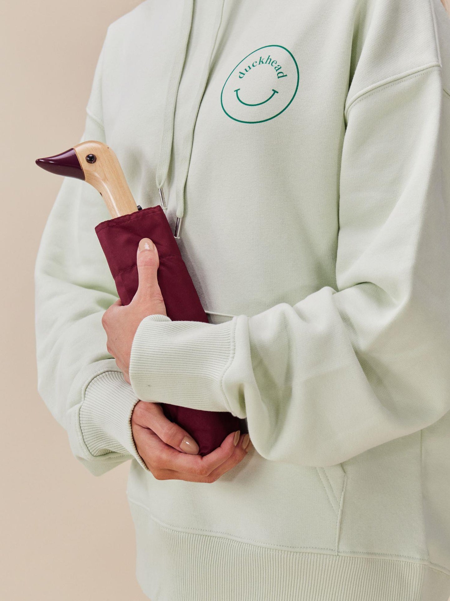 Duck Umbrella - Vinröd