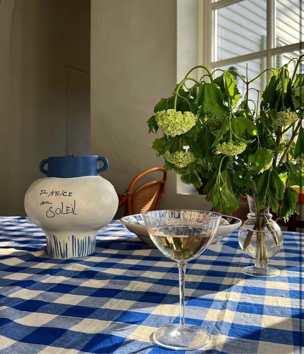 Midnatt - Bordsduk Bell Blå