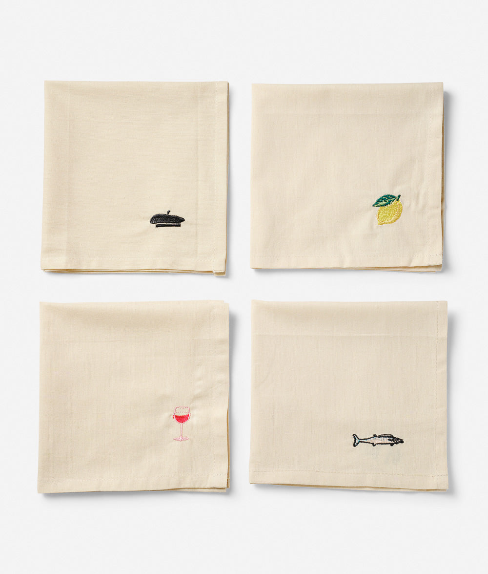 Midnatt - Servetter 4-pack Déjenuner