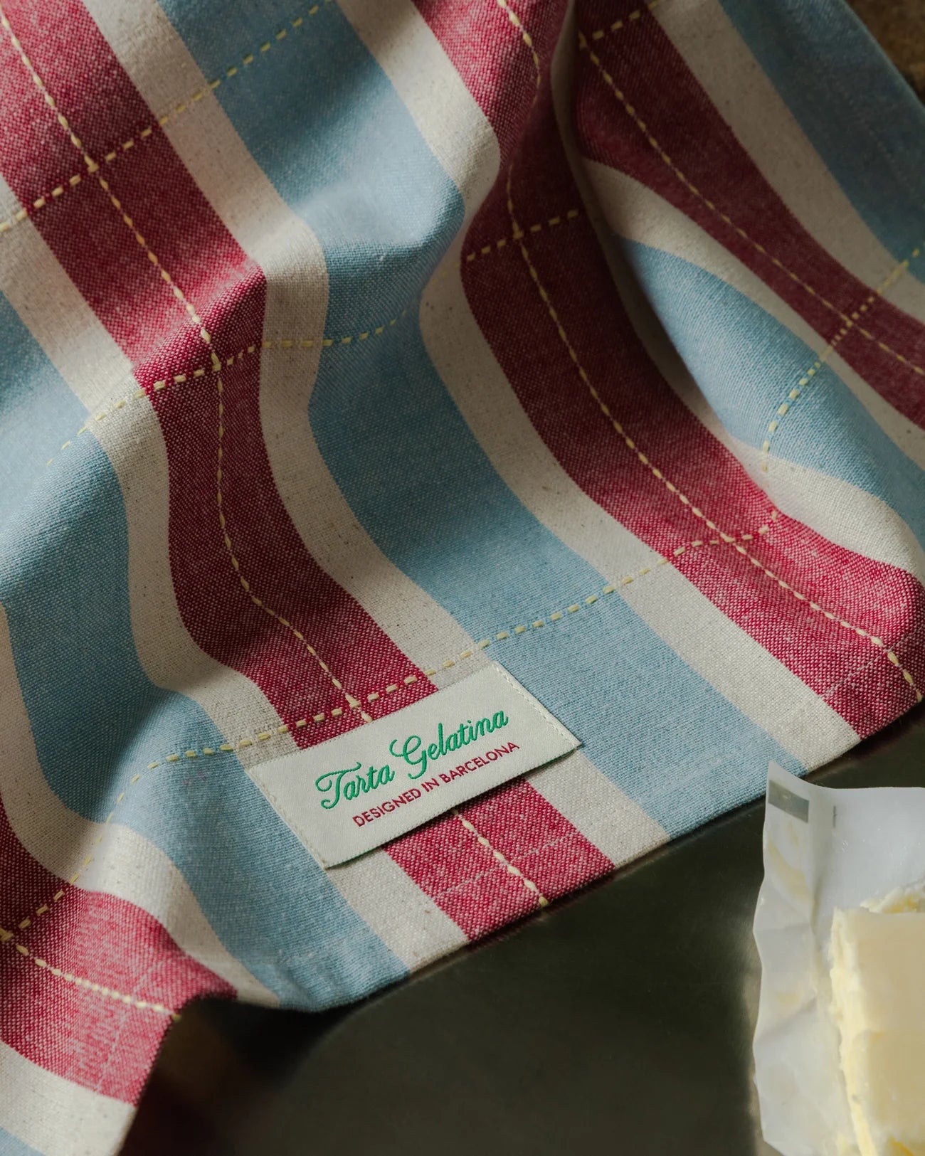 Kökshandduk Burgundy/Blue