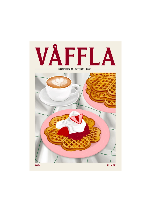Elin PK Poster - Våffla