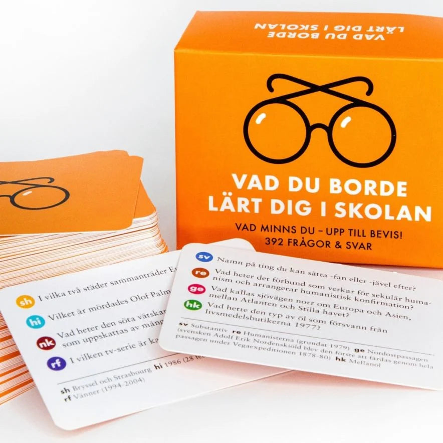 Spel Vad du borde ha lärt dig i skolan