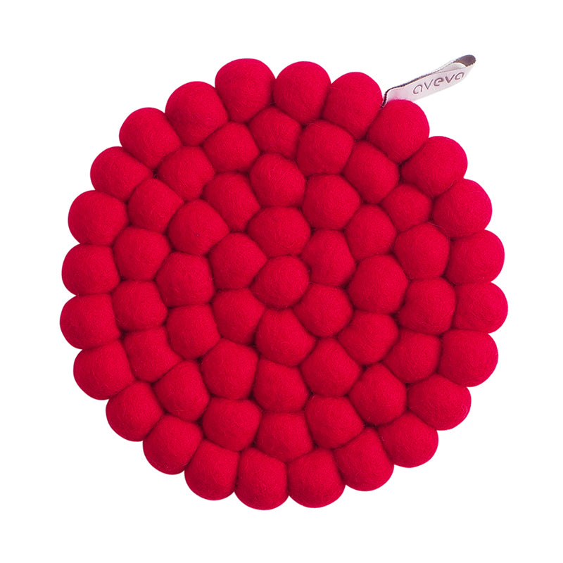 Trivet Round Red