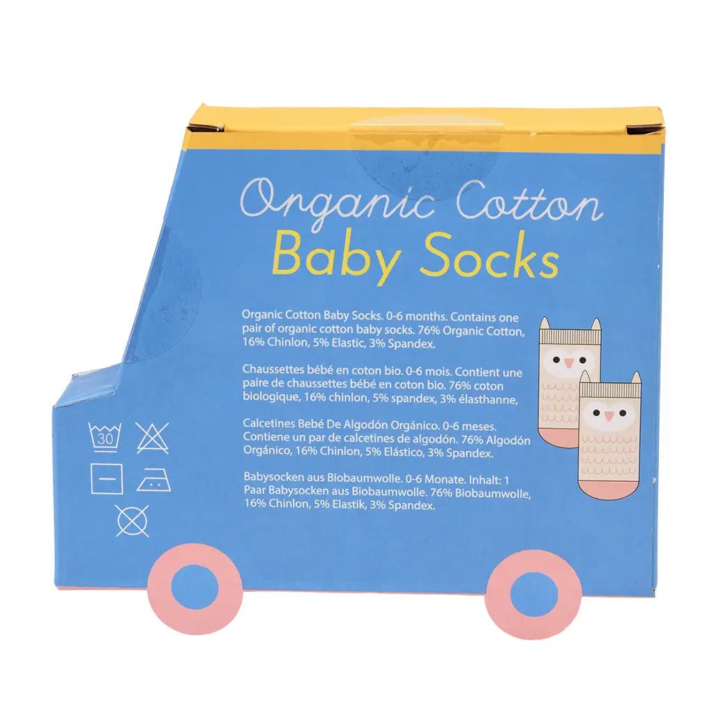 Baby Socks Pink Owl