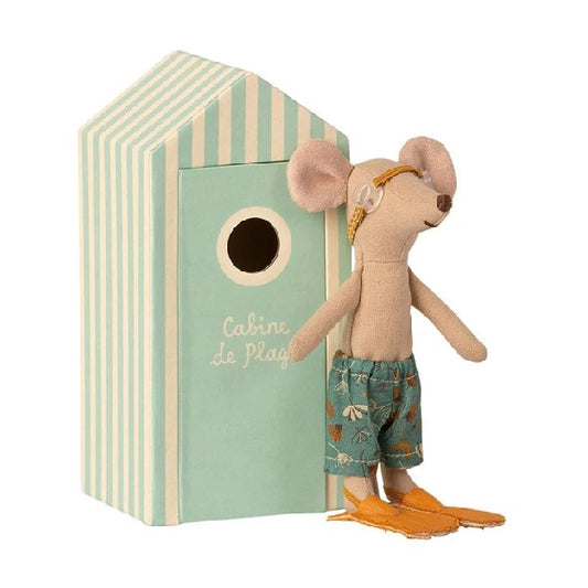 Maileg - Beach mouse Big brother in Badhytt