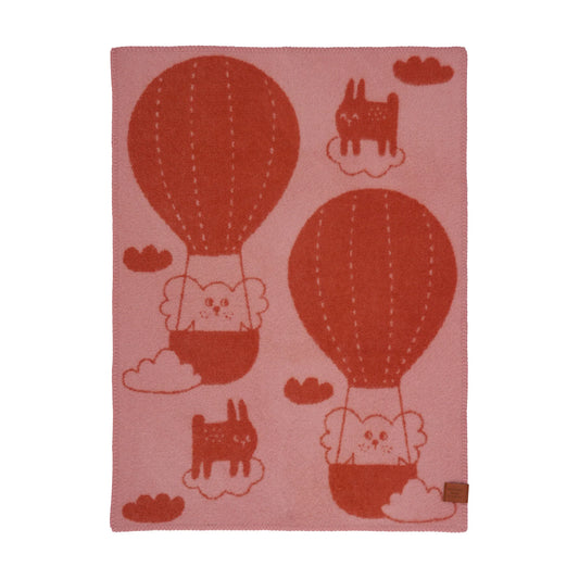 Balloon Barnfilt Wool Pink