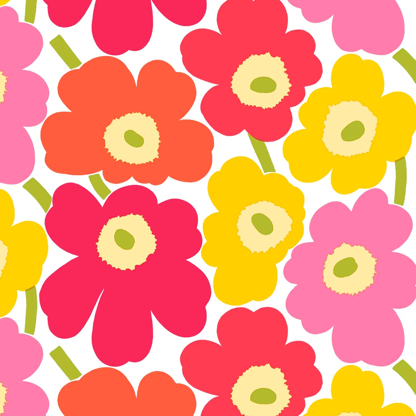 Servetter - Marimekko Mini Unikko Pink Yellow
