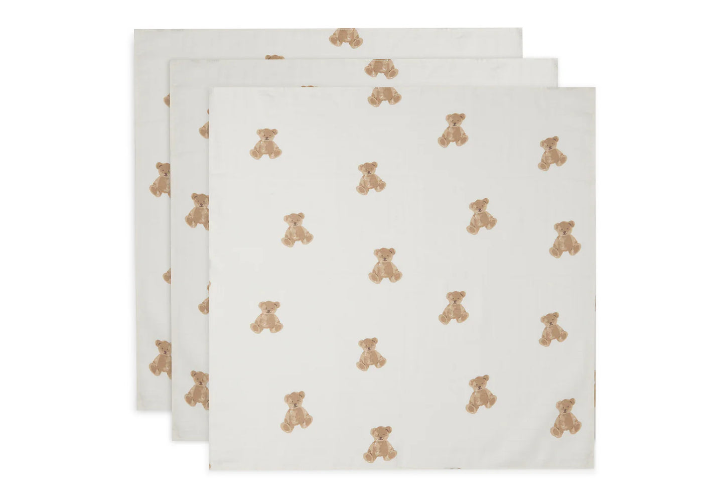 Muslinfiltar - Teddy Bear 3-pack