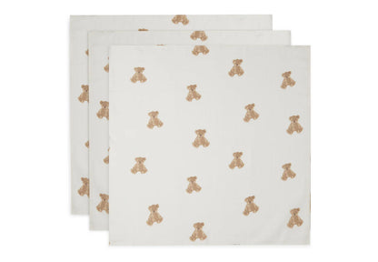 Muslinfiltar - Teddy Bear 3-pack