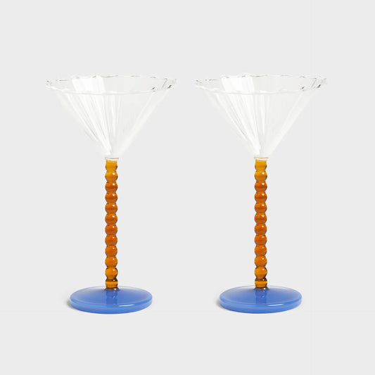 Coupeglas Perle Amber 2-pack