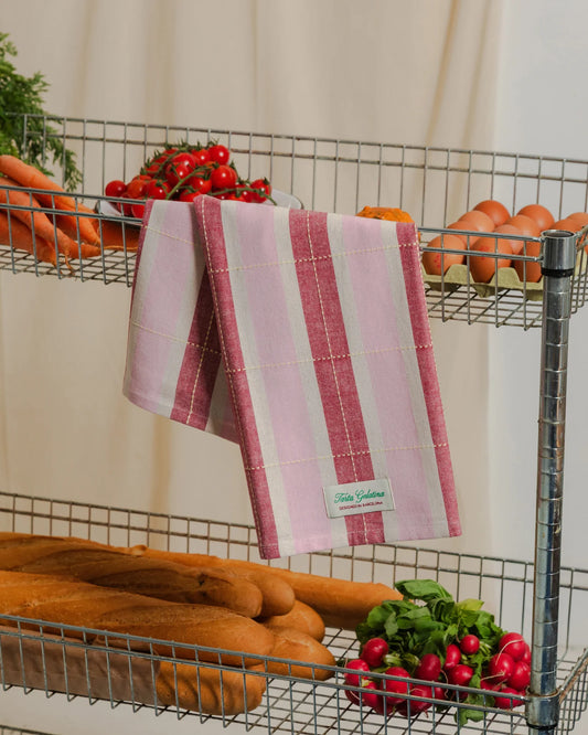 Kökshandduk Burgundy/Pink