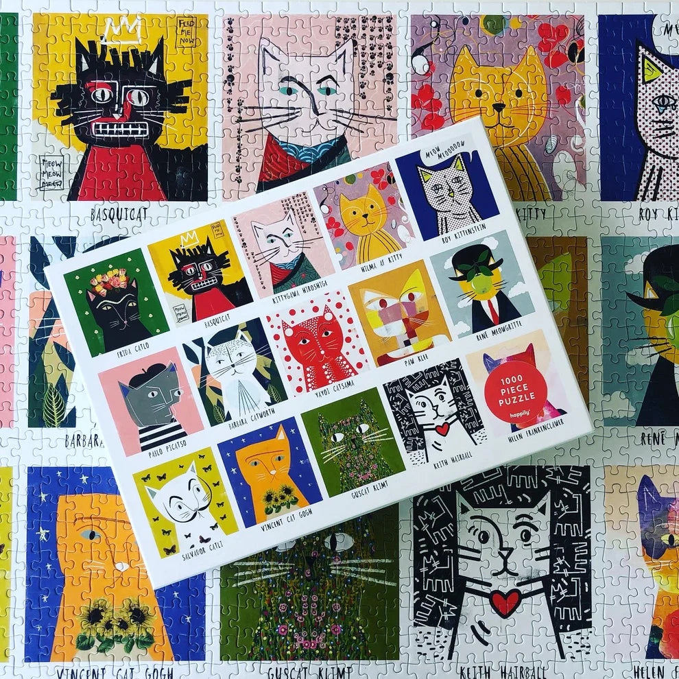Pussel 1000 bitar - Art Cats