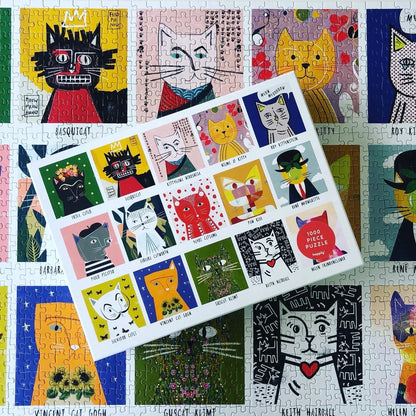 Pussel 1000 bitar - Art Cats