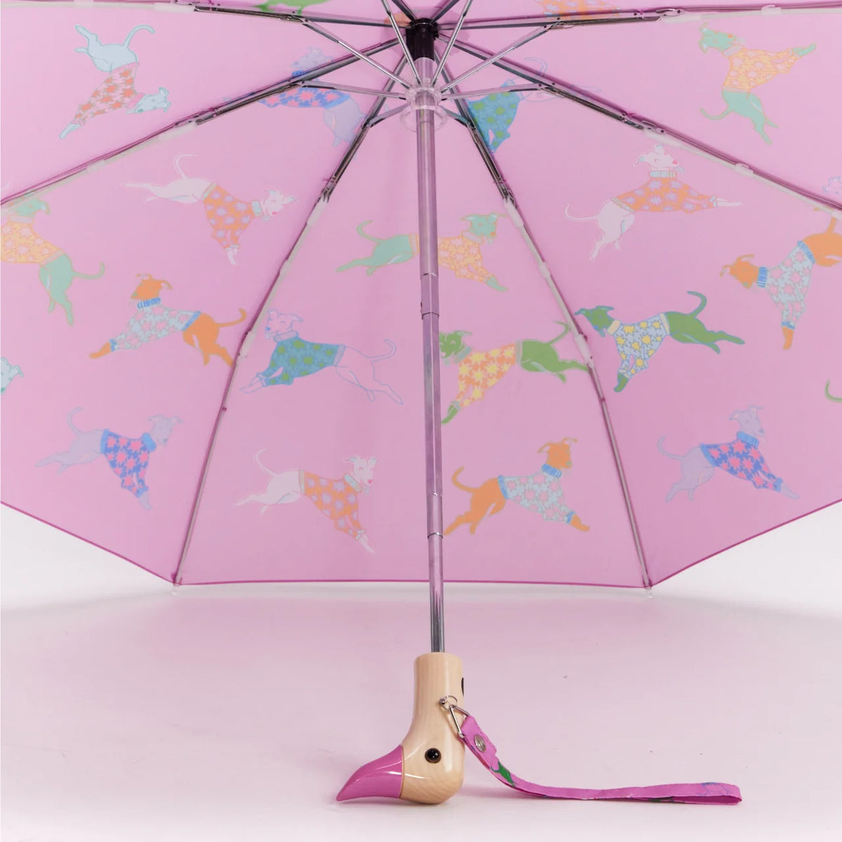 Duck Umbrella - Dogs in Pink