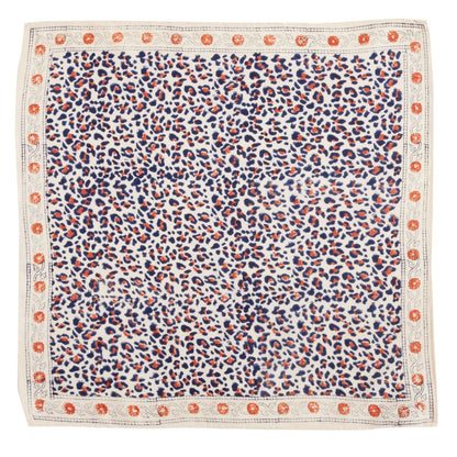Scarf - Leopard Beige Navy