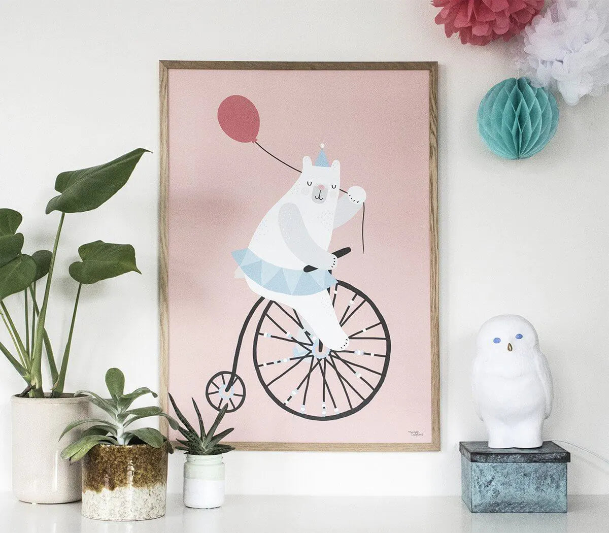 Cyklande Björn 50x70