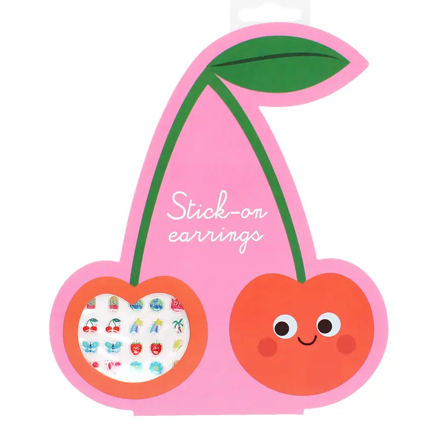 Stick on Earrings Cherry