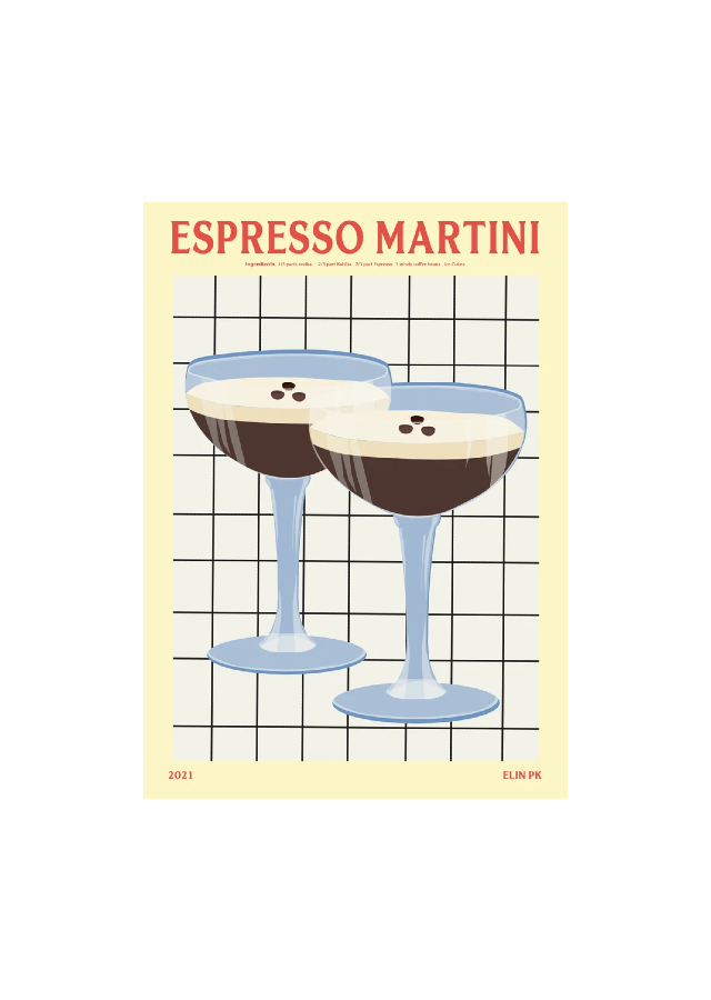 Elin PK Poster - Espresso Martini