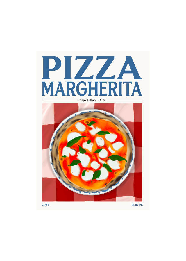 Elin PK Poster - Pizza Margherita