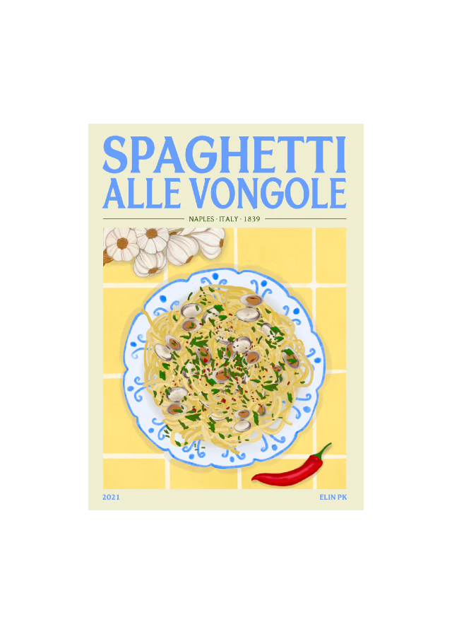Elin PK Poster - Spaghetti alle Vongole