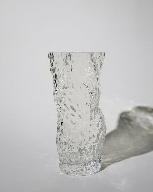 Ostrea Rock Glass Vase - Clear