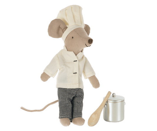 Maileg - Chef Mouse with Pot and Ladle